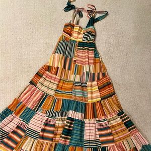 Alemais Maxi Striped Sloane Tiered Dress in size XS